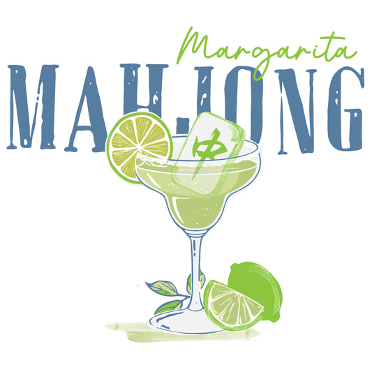 Margarita Mah Jong Graphic Print – Fun Cocktail Inspired Mahjong Design