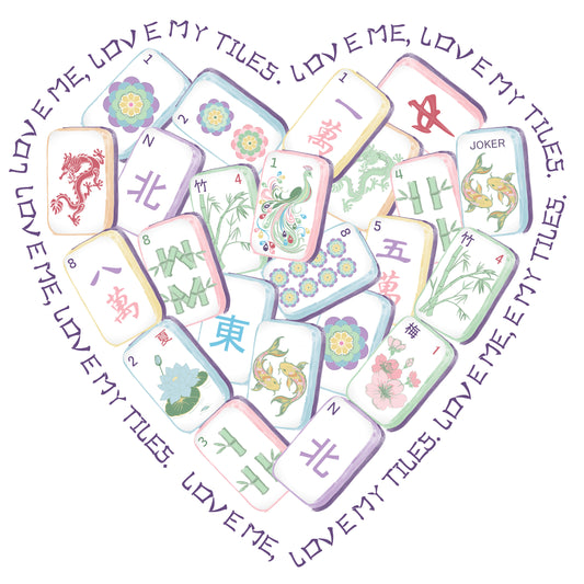 Custom Artistic American Mahjong Tiles – Love Theme Edition