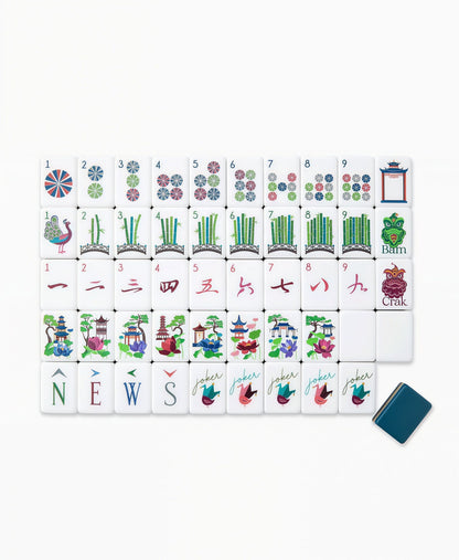 Custom Made 4 Layer American Mahjong Acrylic Tiles-Mock Wood